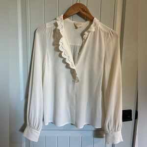 Sezane Chlo blouse in Ecru